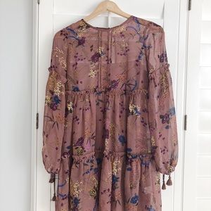 Floral Boho Dress. Perfect for Fall!
